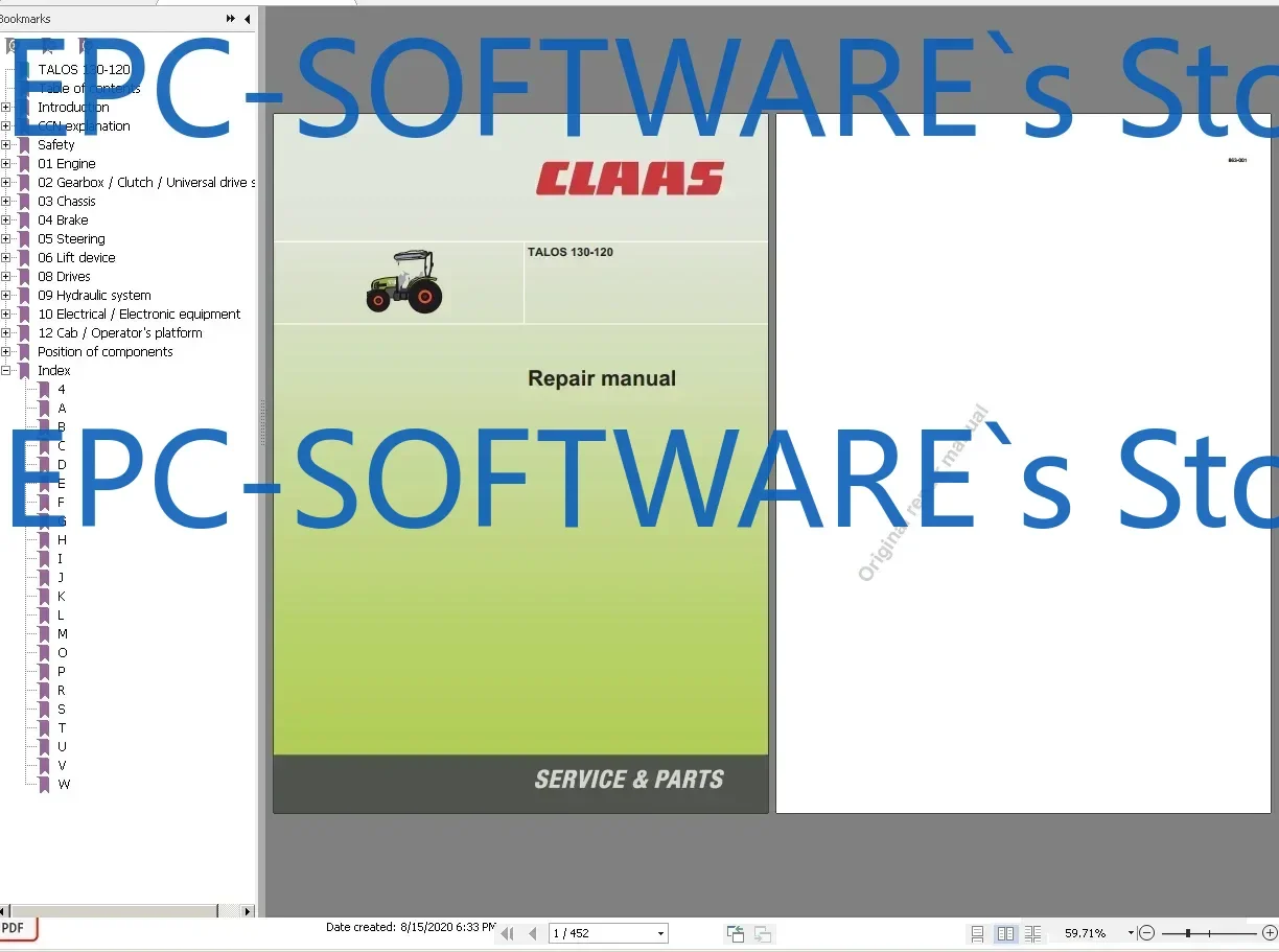 

Сельскохозяйственные руководства Claas, 35,38 ГБ, полная коллекция, обновленный PDF-DVD на 05.2022 гг.