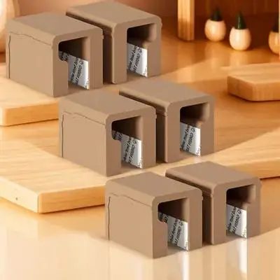 

6Pcs Corner Protector Baby Proofing Furniture Pull Soft Silicone Handle Guards Strong Adhesive Drawer Closet Pull Protectors