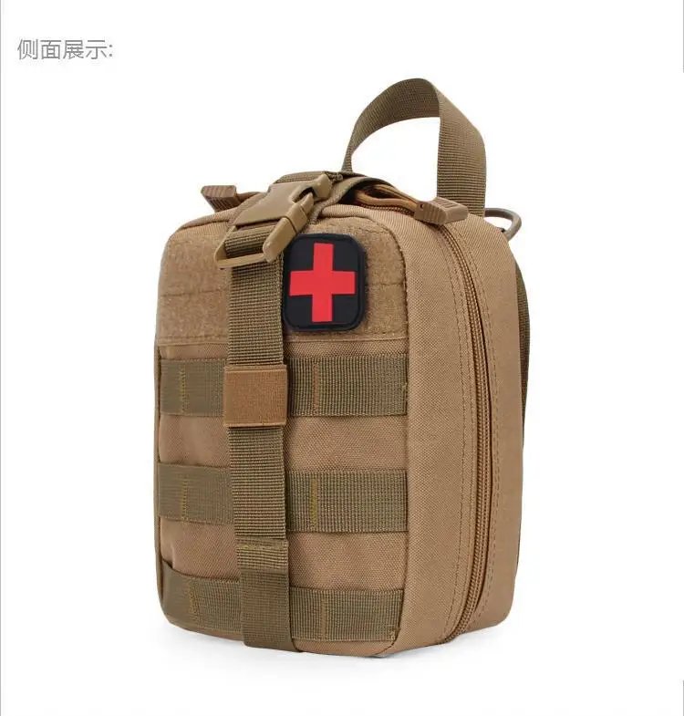 Camouflage MOLLE First Aid Storage Pouch Tactical Waist Organizer for Hiking and Outdoor Emergency Supplies view 6
