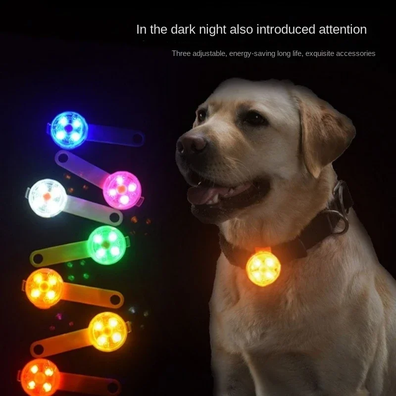 Dogs Collars Anti Loss Pendant Waterproof Safety LED Flashing Light USB Rechargeable LED Light Pendant For Dogs Cats Pets