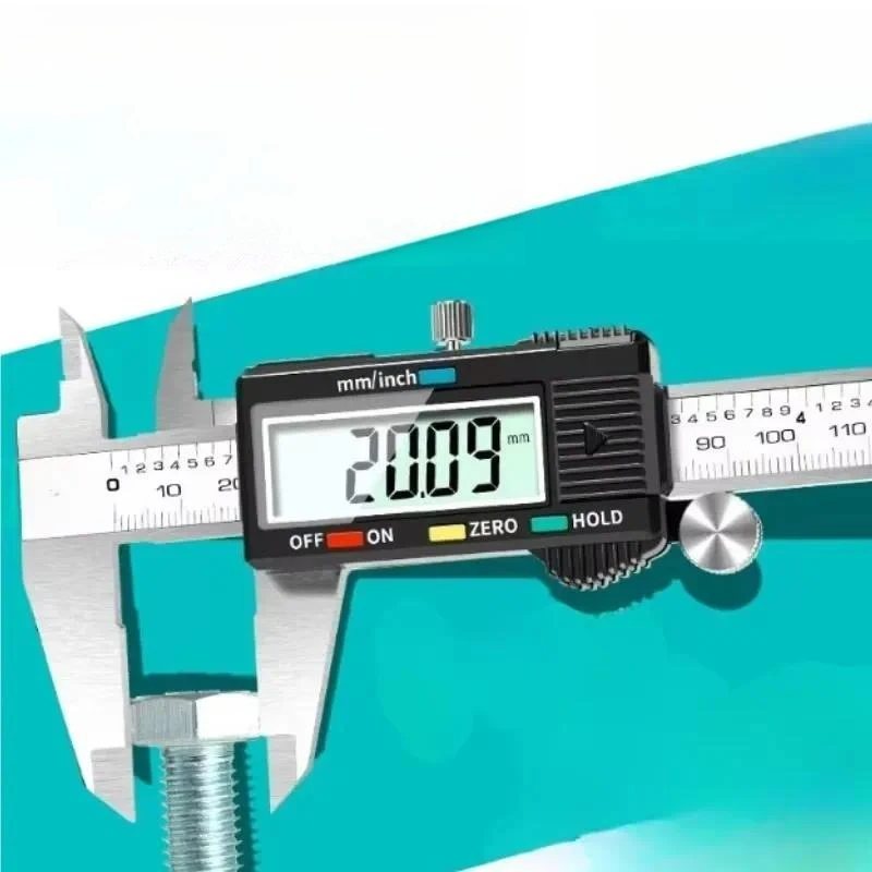 150mm Digital Vernier Caliper High Precision Metric Stainless Steel Electronic Measuring Tool for Industrial Workshop DIY