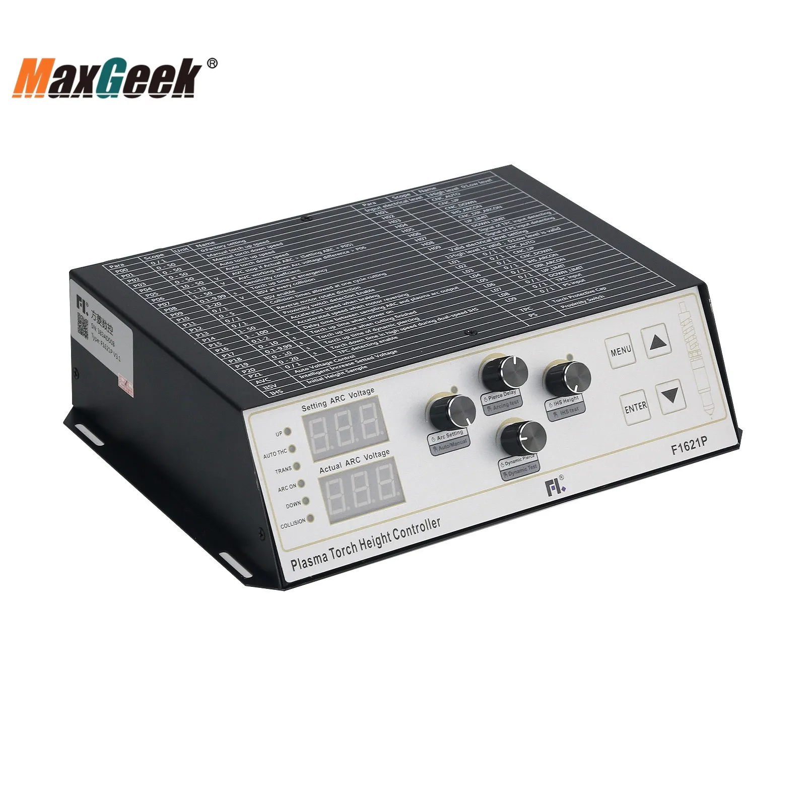 Imagem -03 - Maxgeek-tocha de Plasma Thc Controle de Altura Levantador de Suporte de Tocha Pequeno Para-choques Máquinas de Corte de Ajuste 1800 mm por Min F1621