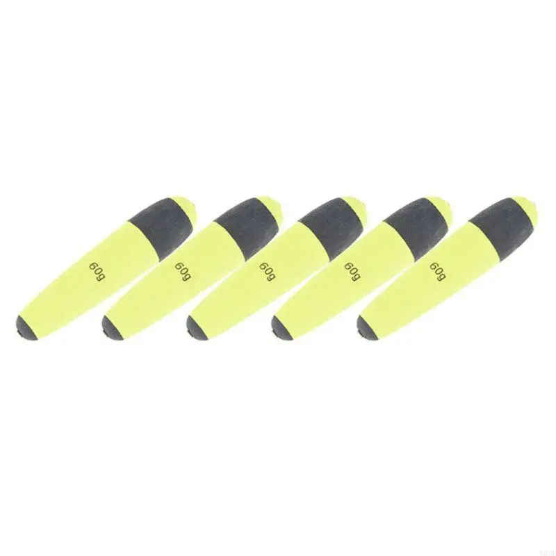 Y51D 5 pcs/pack EVA Foam Bobber Float Floatability Saltwater Fishing Buoys