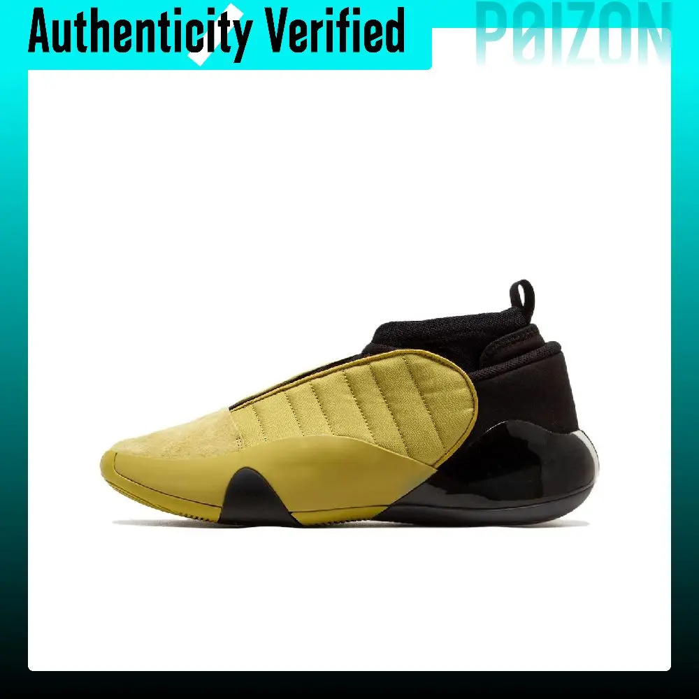 Zapatillas de baloncesto Adidas Harden Vol.7, modelo unisex de caña media, en color amarillo y negro, IF1138.