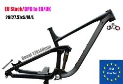 Bike Frame Soft Tail Full Suspension Enduro Aluminum Alloy Mountain 29/27.5 er DH AM Boost 148mm Rear Boost 148mm EU Stock DPD