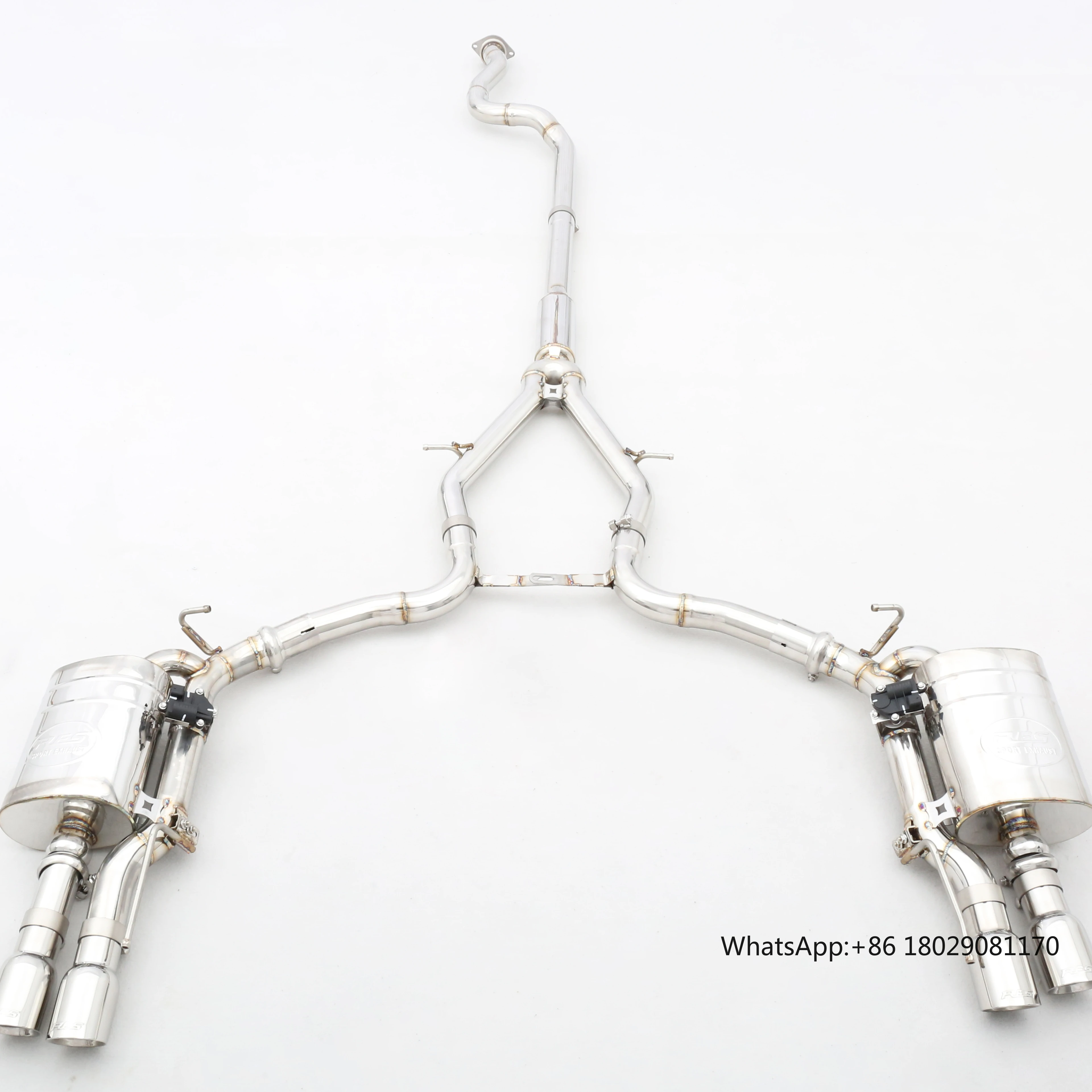 Custom 304 Stainless Steel/Titanium Valved Exhaust System Perfect Fit for Cadillac CT6 3.0T LGW