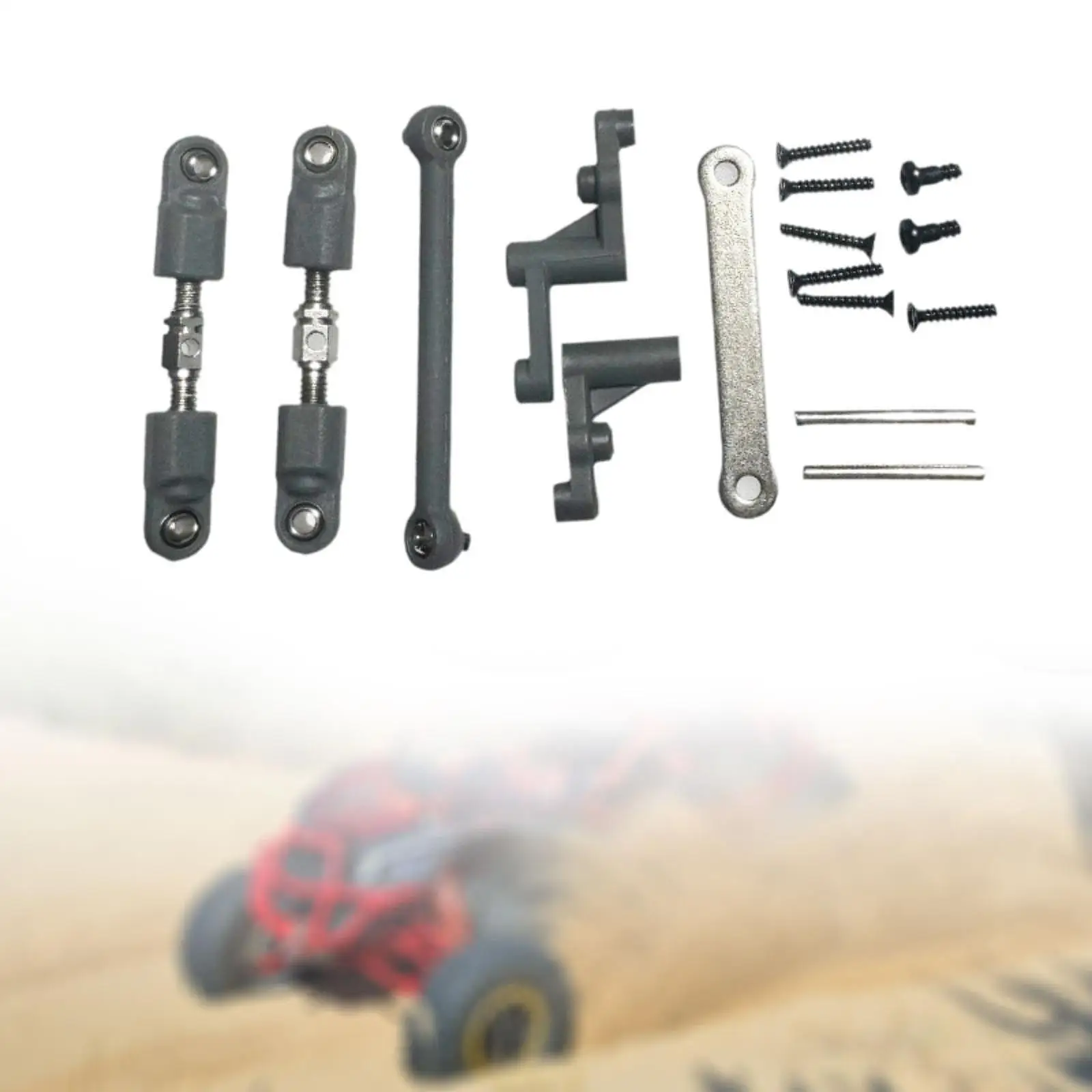 RC Steering Assembly Metal Upgrade Components RC Car Accessories for 1 16 Scale Remote Control Cars
