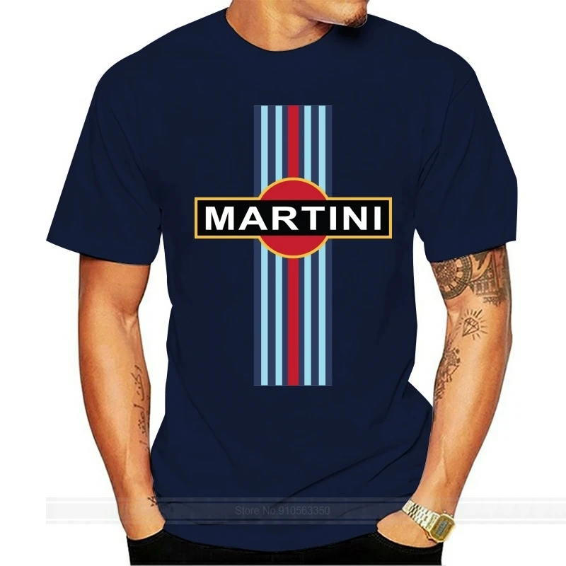 Martini Racing Car Vintage Cool Gift Retro T-Shirt 556 TEE Shirt Brand Clothing Tops