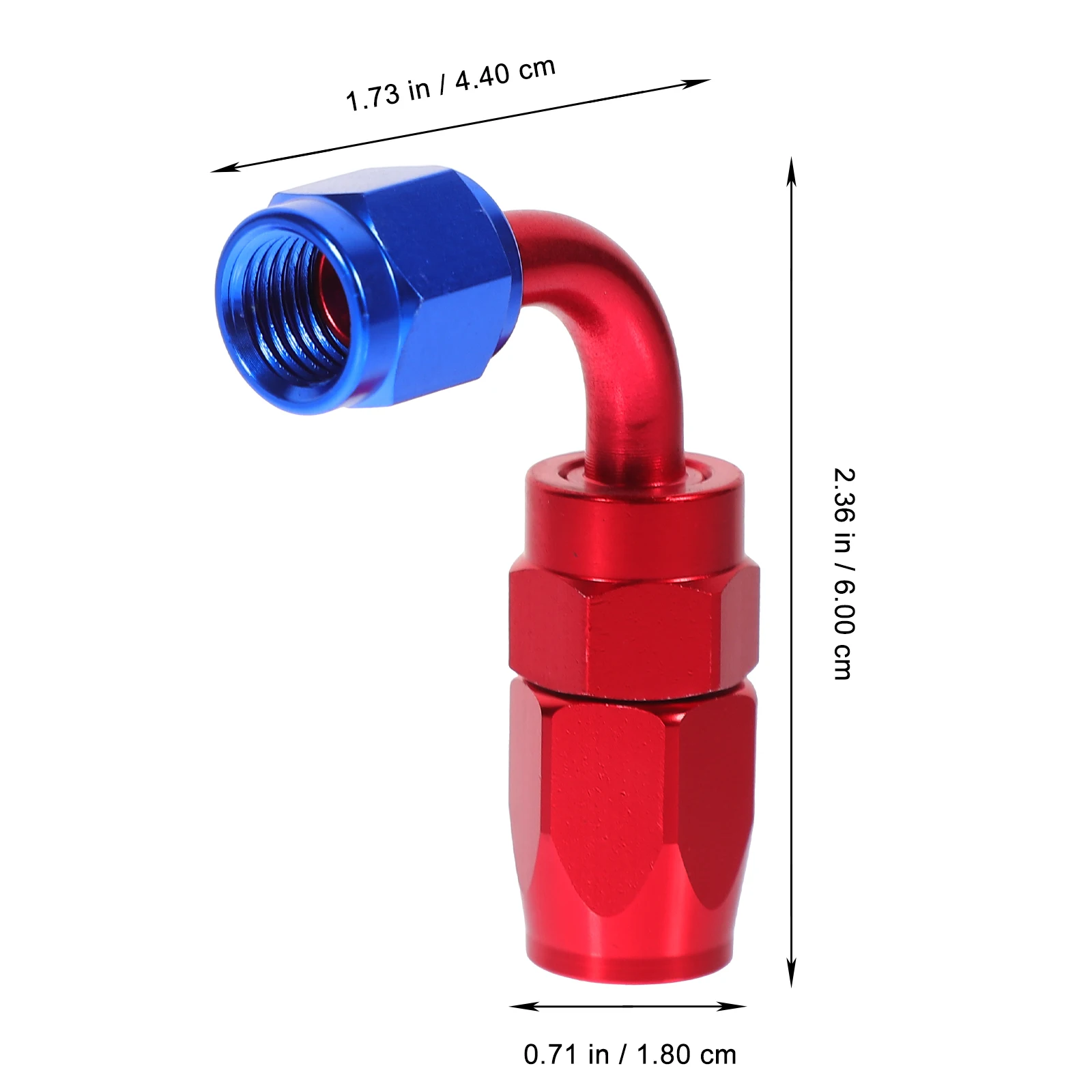 

Quick Joint 90 Degree Detachable Hydraulic Fittings Anti-Leakage Oil-Cooled Connector For Car Modification Aluminum