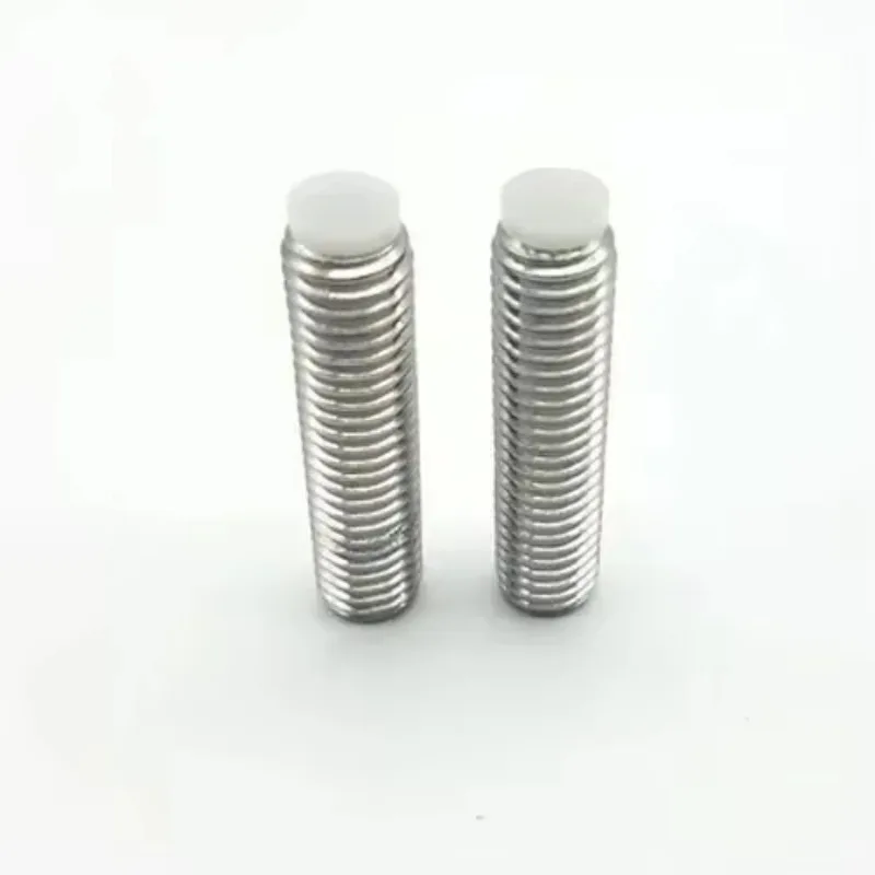 

HkKPtypY 3pcs M8 Polyacetal Non-slip Rubber head stop Allen bolt Buffering screw Rubber head set screw SBPPS12-10 8mm-25mm Lengt