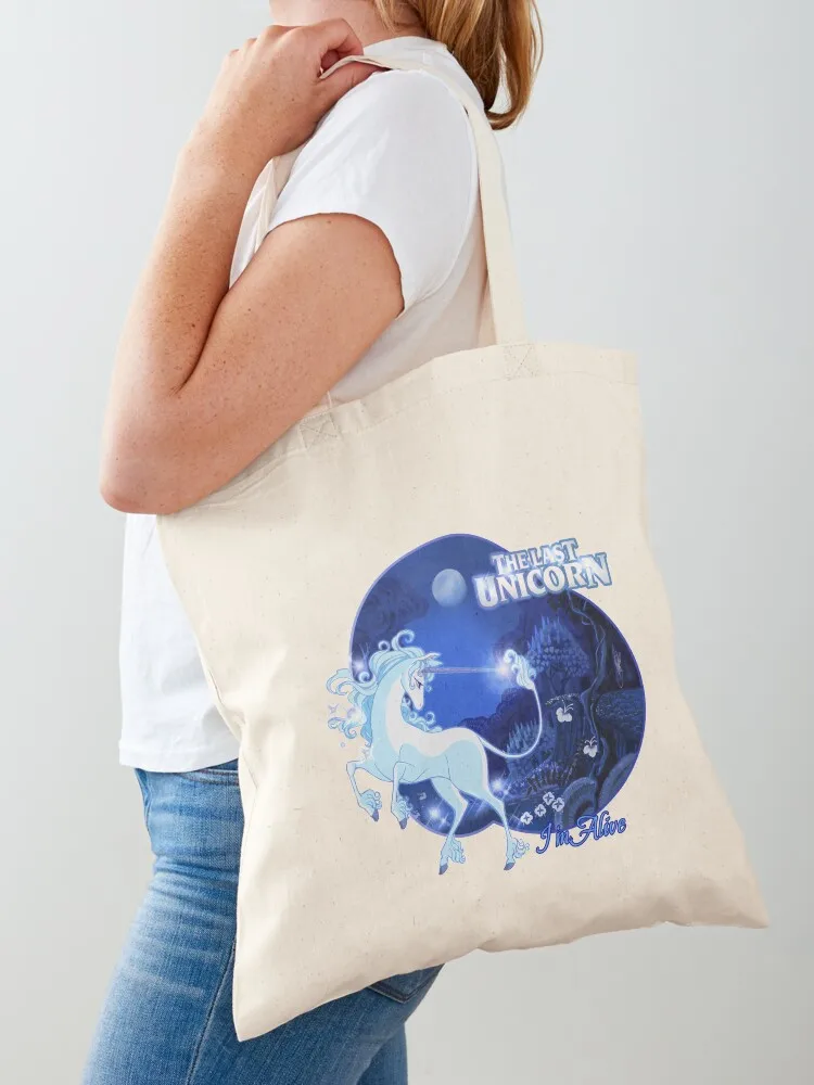 

I'm Alive - Blue Tote Bag Reusable bags tote bag woman eco pack female bag