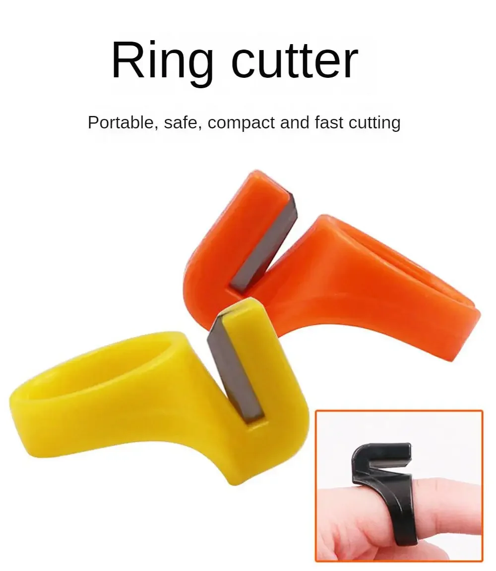 Plastic Thimble and Thread Cutter, DIY Sewing Accessory