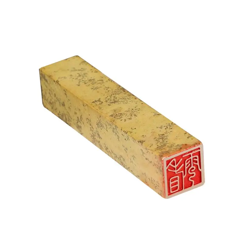 

Natural Stone Finished Stamp Square Seal for Hard Pen Calligraphy Works Engraving Chinese Character Ancient Style Seals Art Tool