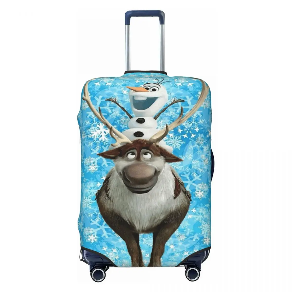 

Custom F-Frozen Cartoon Olaf Suitcase Cover Washable Travel Luggage Covers for 18-32 inch