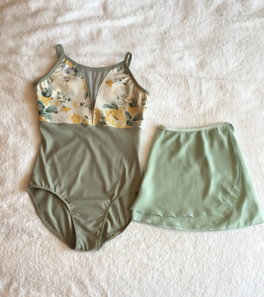 

Женская балетная юбка для йоги по индивидуальному заказу, танцевальный узор, сексуальная одежда для занятий йогой, марлевая юбка с половиной тела, трико