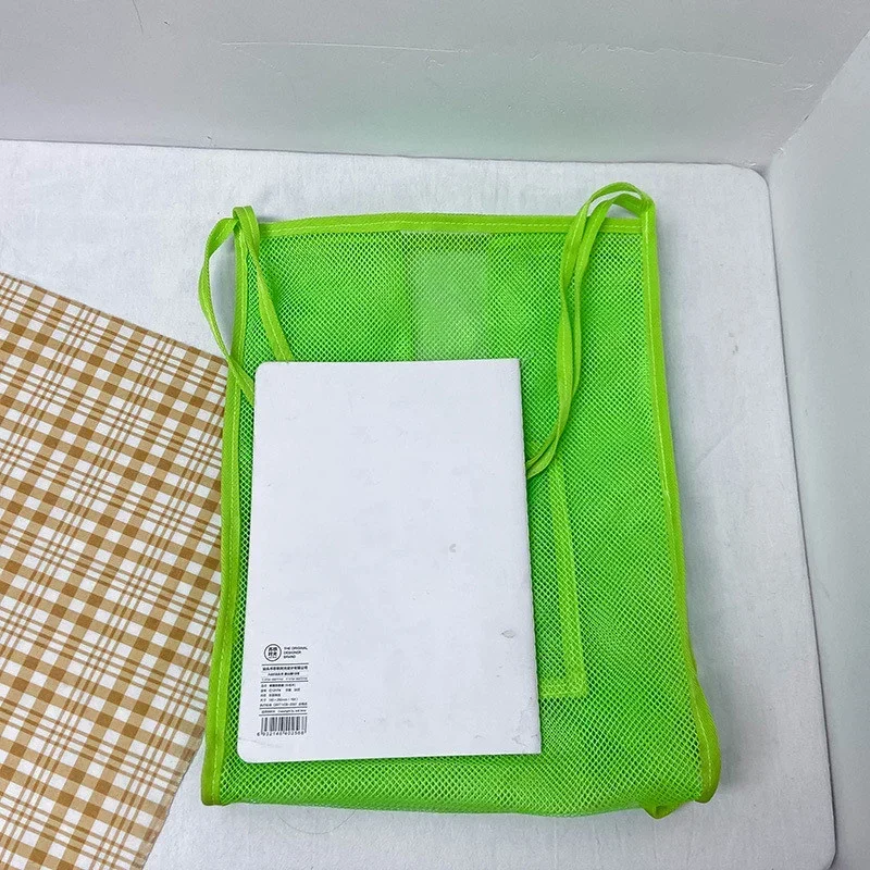 Bolso de mano hueco de malla de verano para mujer, bolso de hombro de gran capacidad, bolsos de playa transparentes, bolsos Hobo de compras de lona, bolso de mano con asa para niña