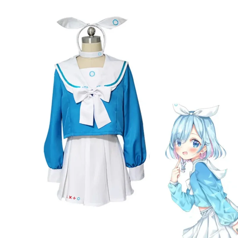 Game Blue Archive Arona Cosplay Women Jk Uniform Outfit Arona Cos Wig Halloween Costume Sets
