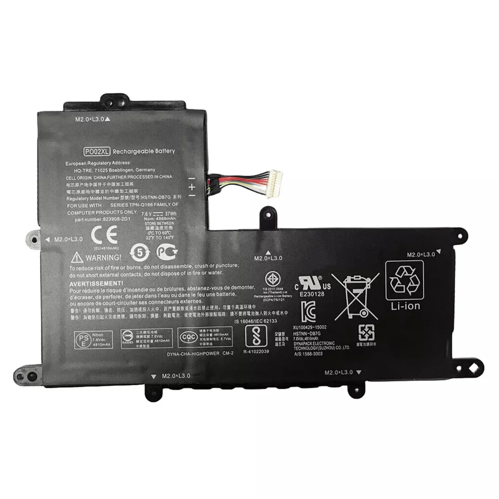 PO02XL 7.6V 37Wh 4960mAh Original Laptop Battery For HP Stream 11-R010NR R014WM Y0205 Y010WM HSTNN-DB7G TPN-Q166 824560-005