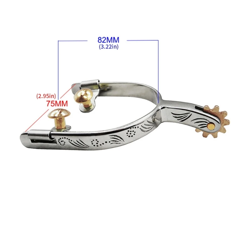 Бронзовые шпоры для лошадей в стиле вестерн с немецким акцентом, ретро-экипировка для наездников для любителей верховой езды