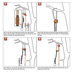 Safe and Comfortable Tree Climbing with Our Arborist Retriever Ball Features Rope Guide Ring and Friction Saver Tool