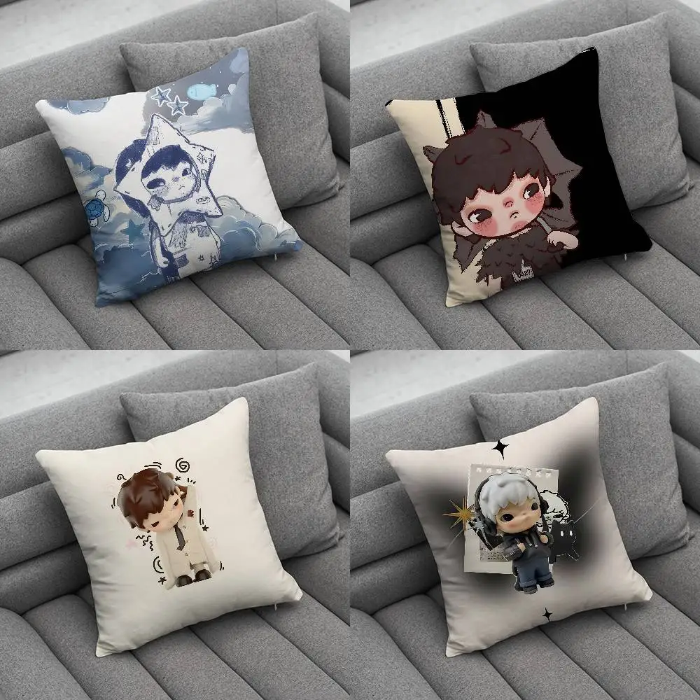 

Cartoon Doll H-HironoS Pillow Case Pillow Case Living Room Sofa Cushion Cover Suitable For Home Bedroom Room Decoration