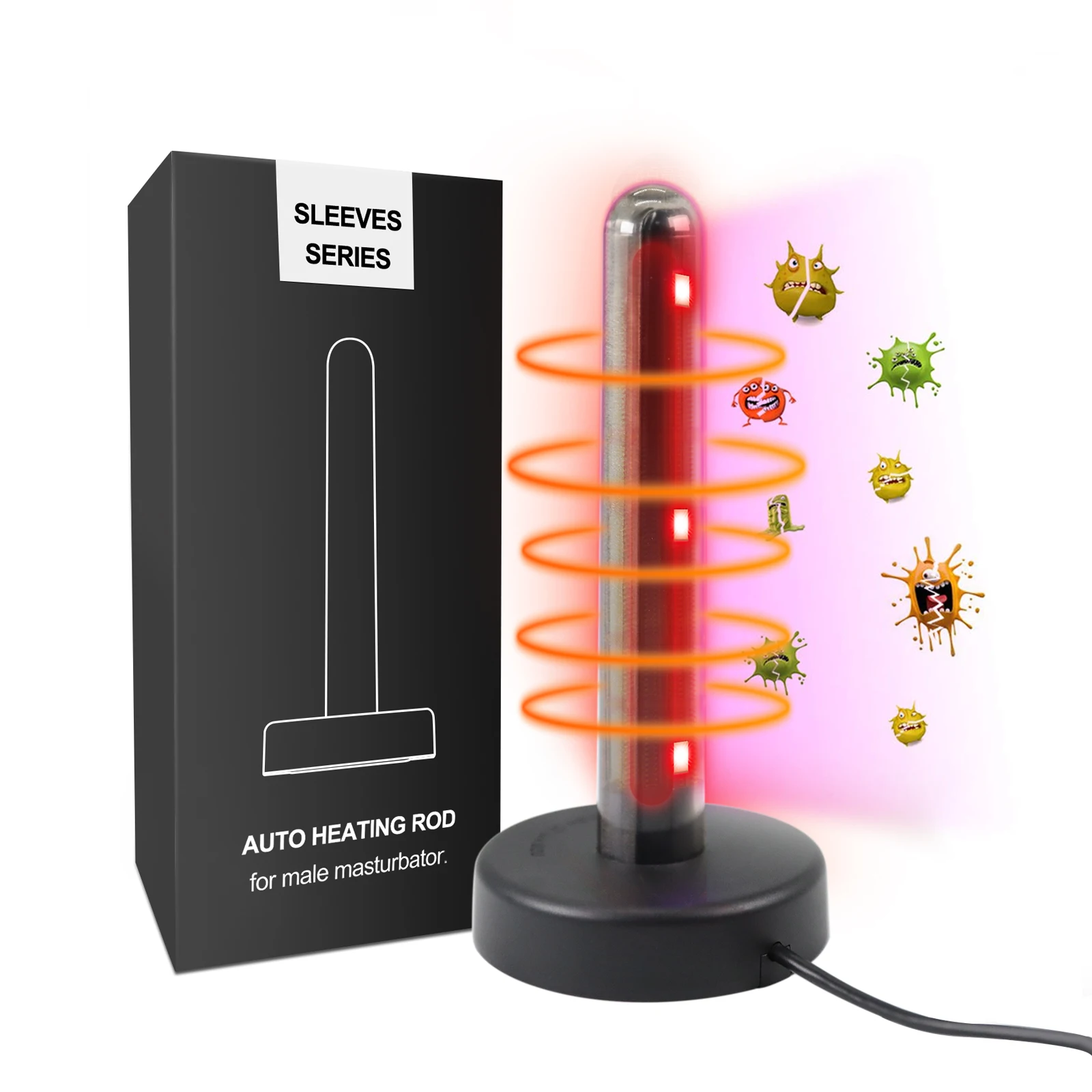 Quick Heating Stick Rod UV Disinfection Sexmachine Masturbation Cup Constant Temperature Warmer USB Vagina Heater for Sex Dolls