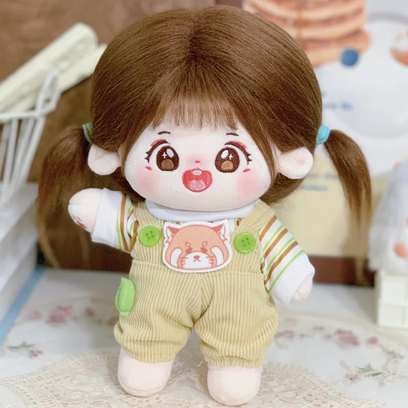Vêtements de poupée en peluche, cadeaux d'anniversaire, tenue pour poupée en coton de 20cm, accessoires de poupée, salopette, jupe, tenue de demoiselle d'honneur