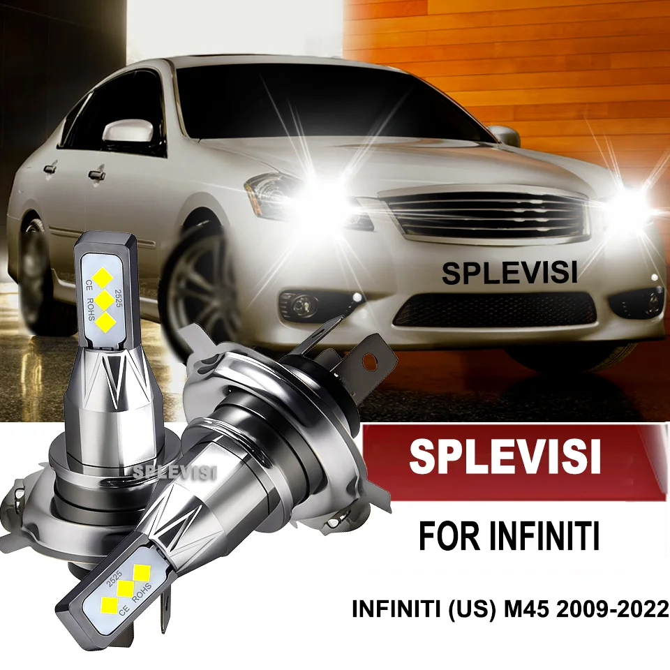 

LED Car Headlight 6000LM 6000K Lamp H4 Light Bulbs For INFINITI (US) M45 2009 2010 2011 2012 2013 2014 2015 2016 2017 2018-2022