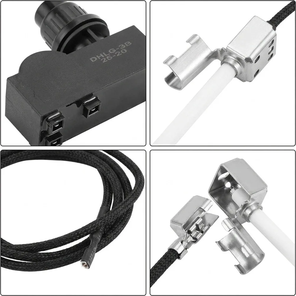 For Starting Gas Grills Black Push Button Ignitor Quick Reliable Ignition Module Grill Ignitor Reliable Outdoor Component
