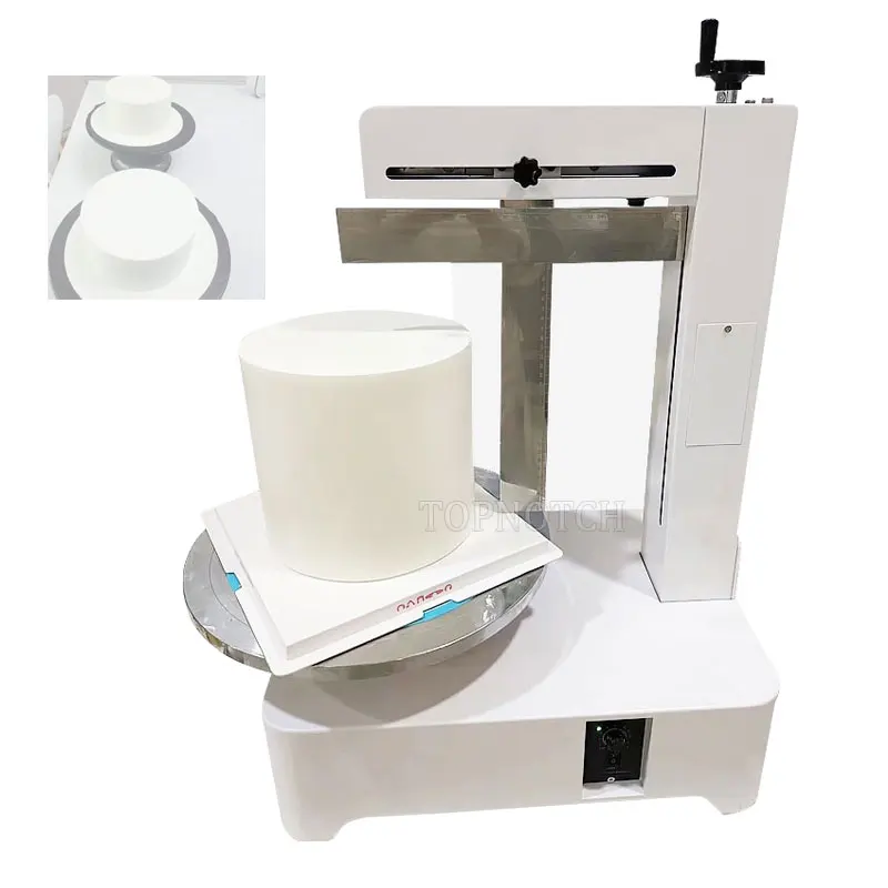 

Automatic Round Bread Cream Butter Spreading Daubing Machine Birthday Cake Cream Icing Coating Machine