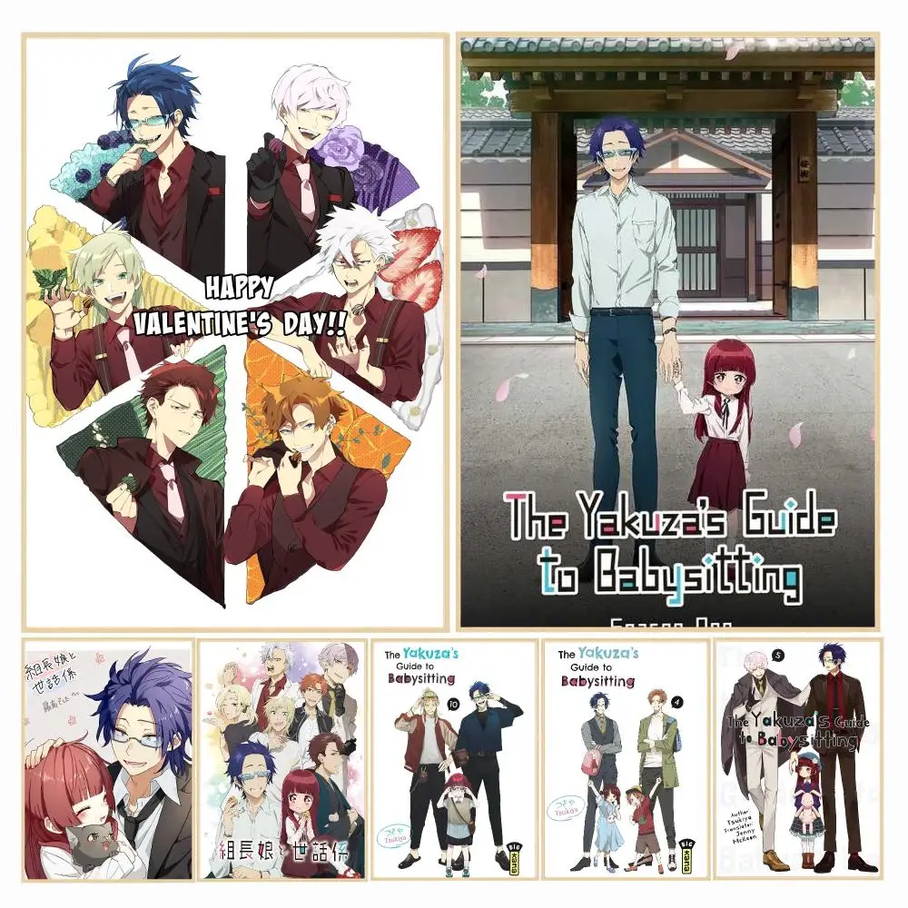 anime T-The Yakuzas Guide To Babysitting-G Painting Calligraphy Boho Botanical Decor for Living Room Elegant Home Style