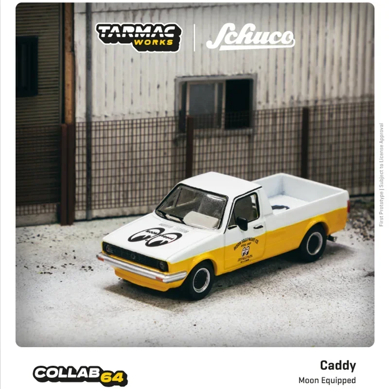 Tarmac Works 1:64 Caddy Pickup Mooneyes Equipped Diecast Model Car