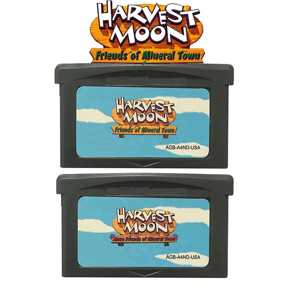 New Harvest Moon GBA Carte da gioco Serie di cartucce Carte per console per videogiochi a 32 bit Amici della città minerale Altri amici