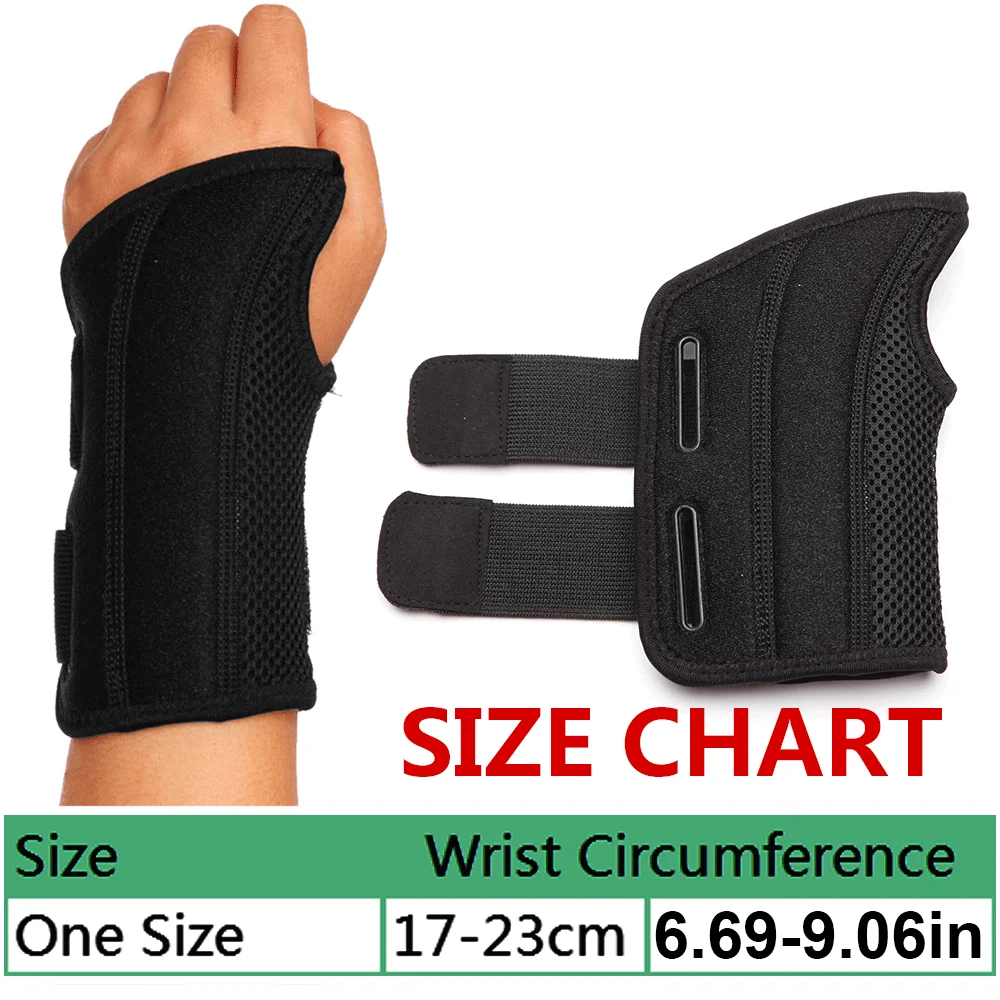 Carpal Tunnel Wrist Brace Adjustable Night Sleep Wrist Support Brace Wrist Compression Wrap for Arthritis Tendinitis Pain Relief image 6