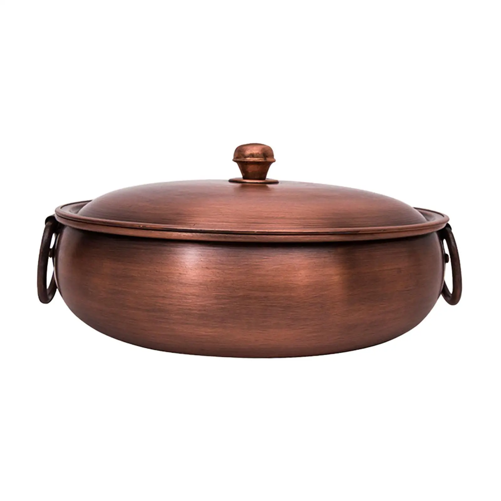 Copper Pot Easy to Clean Stable Suitable for Induction and Gas Cooker Chafingdish for Party Boiled Mutton Household Family Home