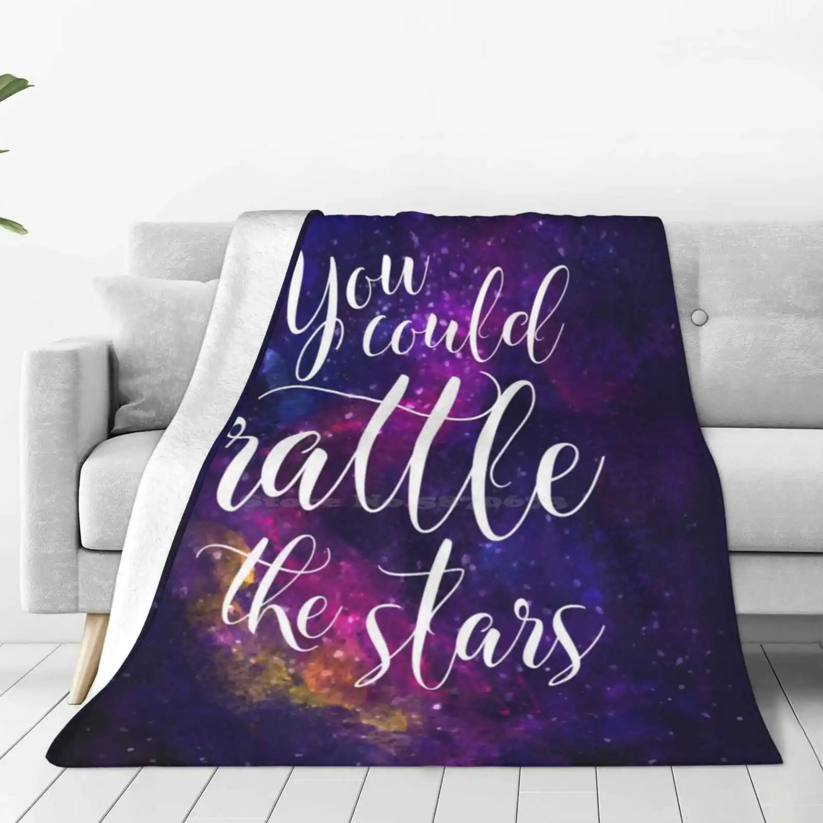 You Could Rattle The Stars-Sarah J Maas Creative Design Light Thin Soft Flannel Blanket Bookstagram Sarah J Maas Throne Of