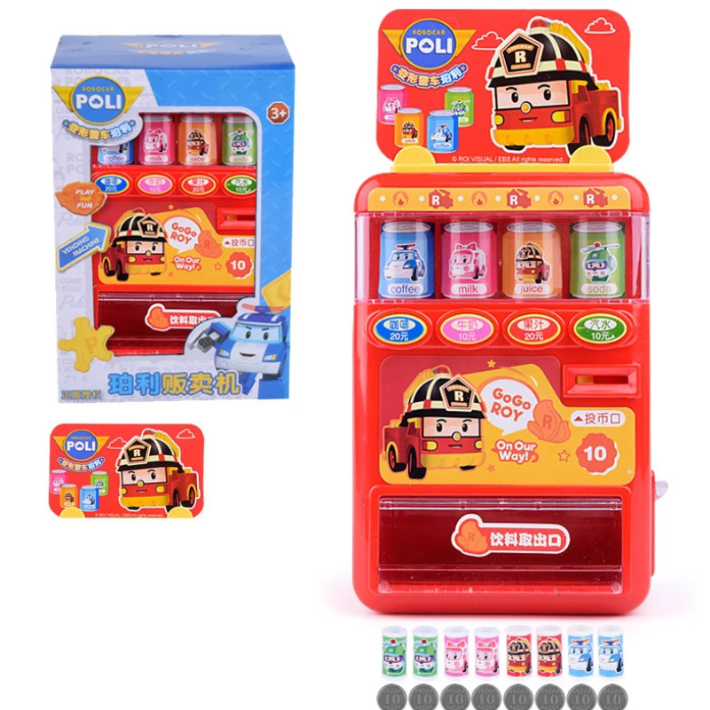 Kid Drinks Vending Machine Shop Pretend Play House Food Cognition Drinks Children Educational Toys Simulation Boy Girl Gift