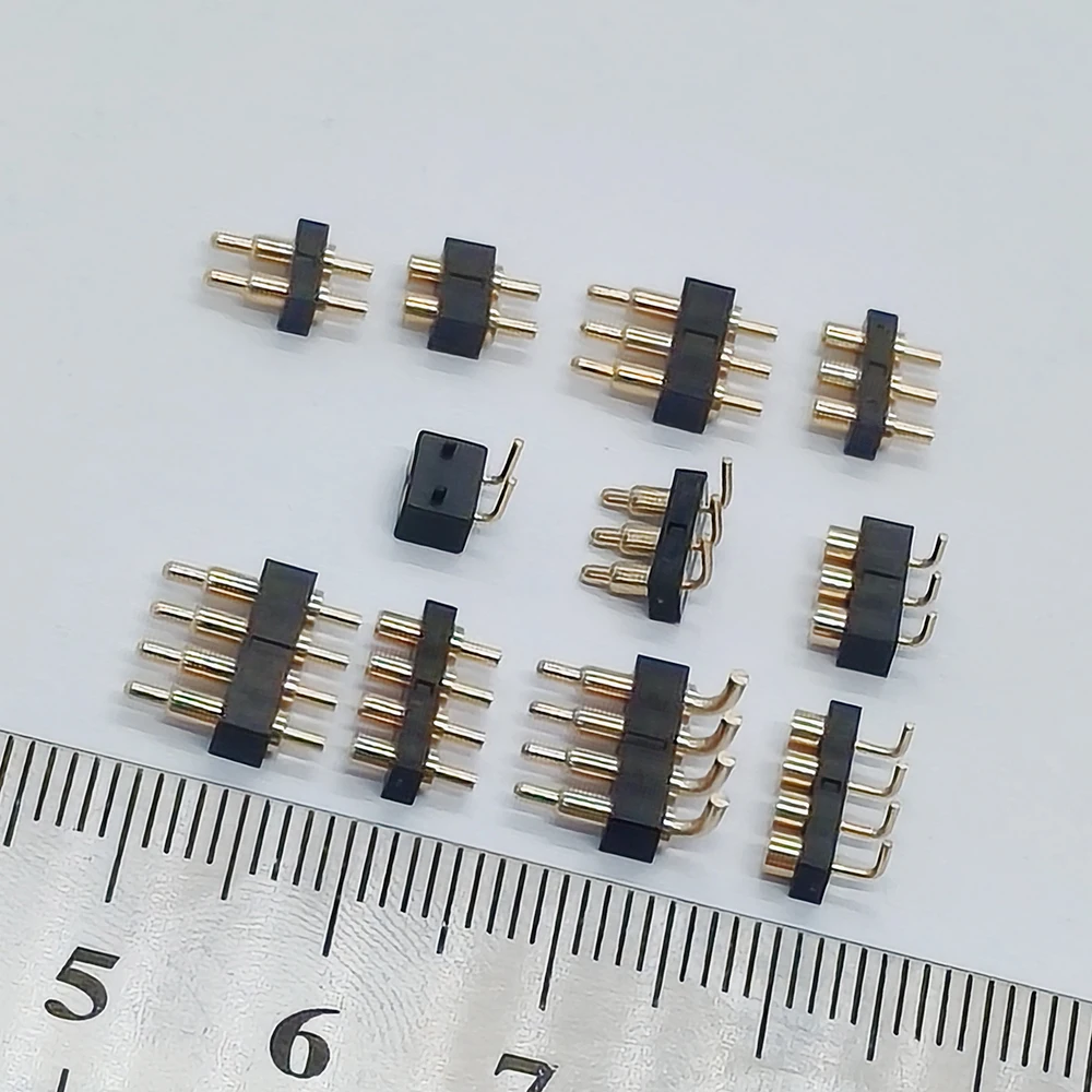 5 Stück gebogener Feder-Pogopin-Stecker Testsonde Antenne Federkontaktstift Leitfähiger Lade-Pogo-Pin für Leiterplatten – Detail 5