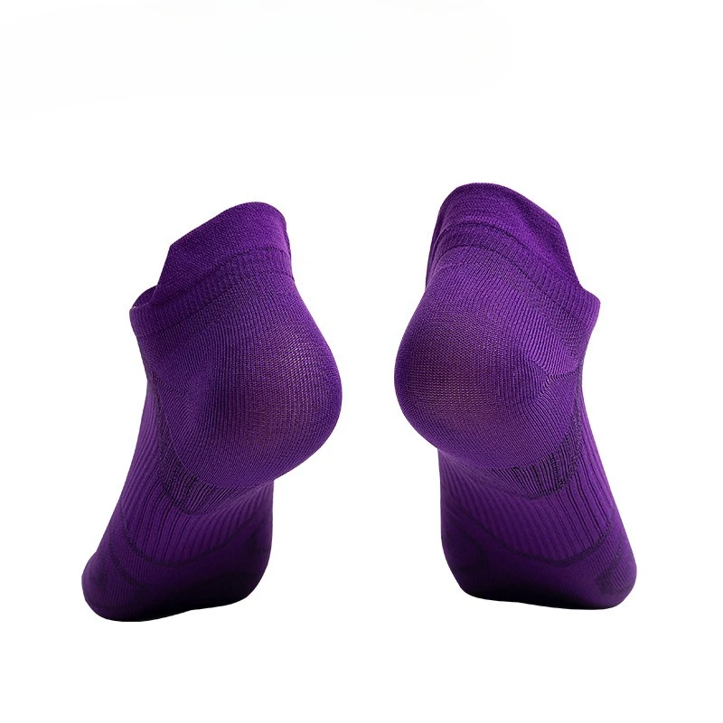 1/9 Pairs Outdoor Fitness Running Towel Bottom Sports Socks Short Tube Shallow Mouth Thin Style Solid Color Breathable Socks view 4