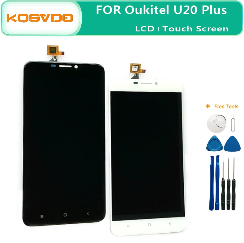 

5.5'' LCD Display For Oukitel U20 Plus LCD Display Touch Screen Digitizer Assembly Repair Parts Tools For U20 Plus LCD Tools