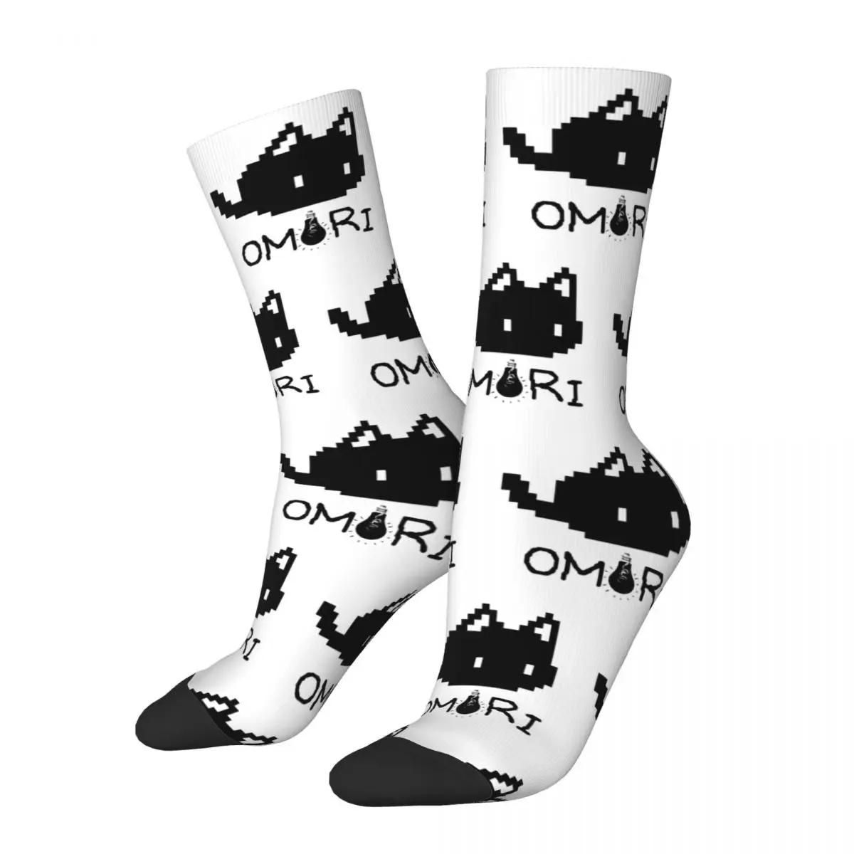 

Women Omori Cat Game Socks Super Soft Casual Socks Harajuku Merch Middle TubeSocks Wonderful Gifts