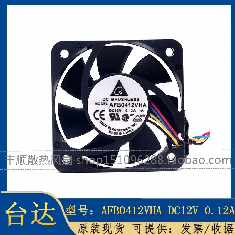 for Delta AFB0412VHA-A 4010 4CM 12V 0.12A 4-Wire PWM Temperature Controlled Silent Cooling Fan