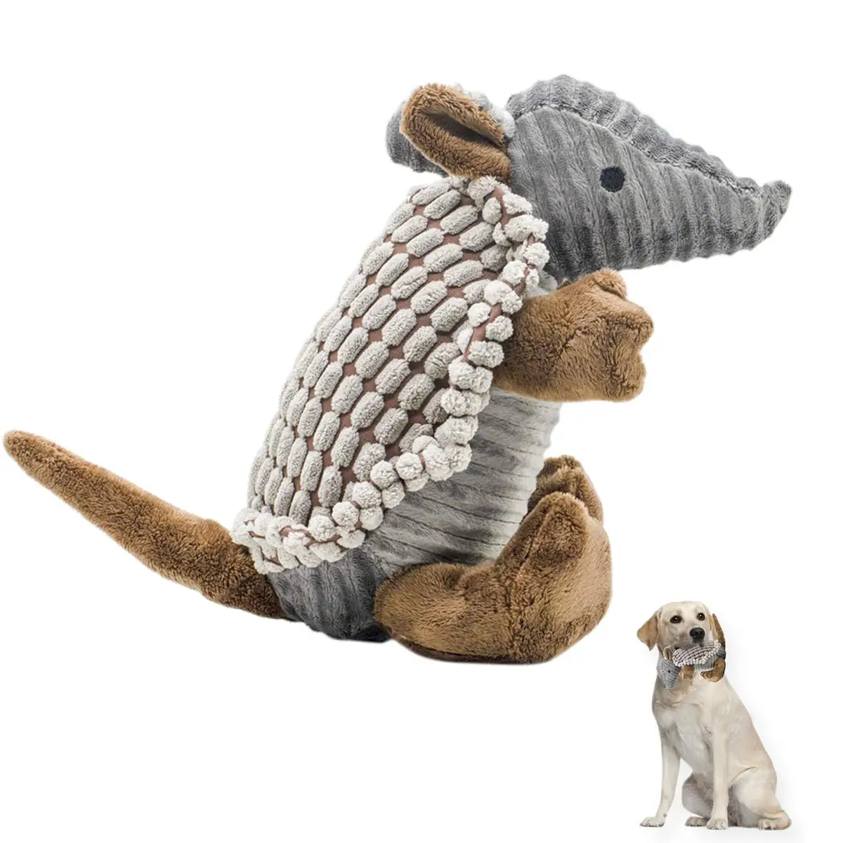 

Pet Dog Toys,Simulated Armadillo Squeaky Toys, Dog Chew Toys, Save Furniture Anti Boredom, Teeth Grinding Training Toys for Dogs
