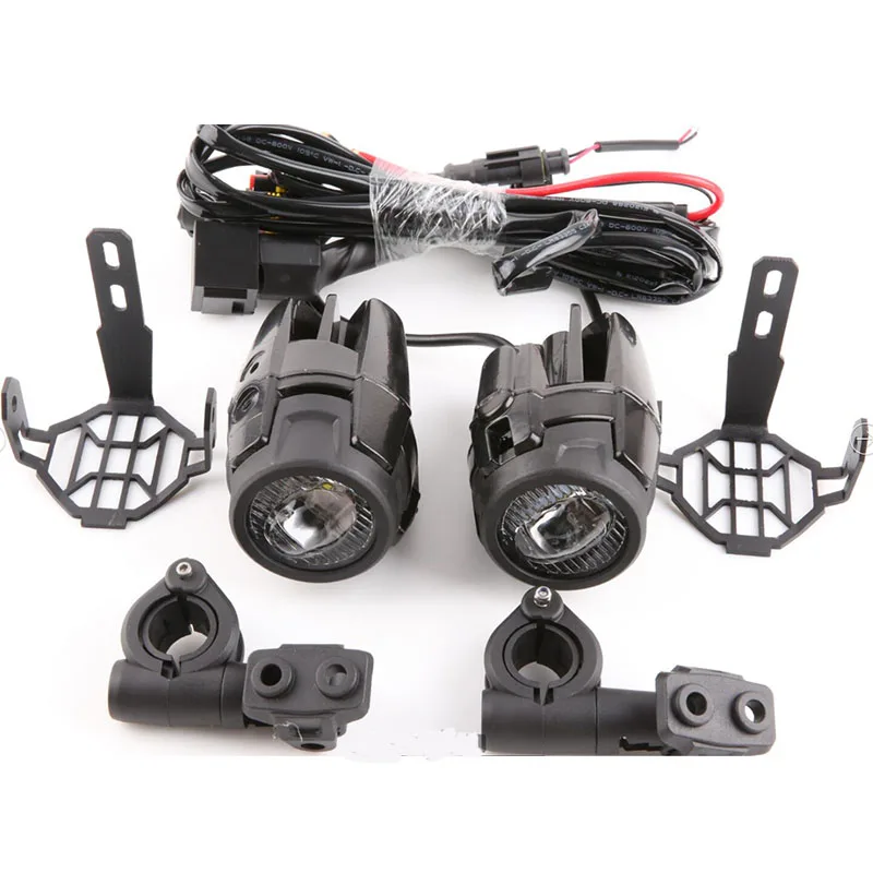 Motorcycle LED Fog Light Driving Lamp 40w Auxiliary For BMW R1250GS ADV F800GS R 1250 GS LC Yamaha MT07 MT09 Headlight Guard