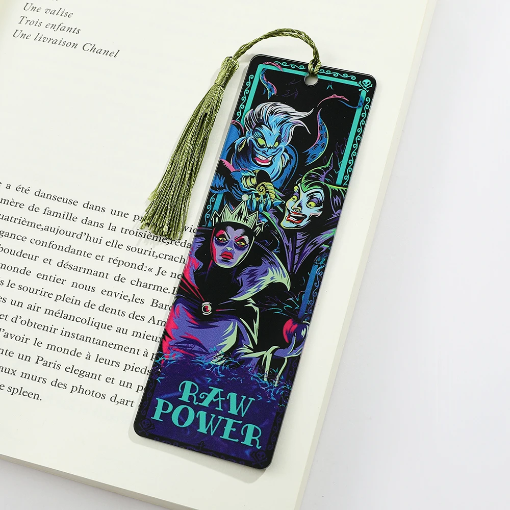 Disney Movie Villain Witch Creative Acrylic Bookmark for Women Men Teen Film Fans Halloween Gifts for Book Lover