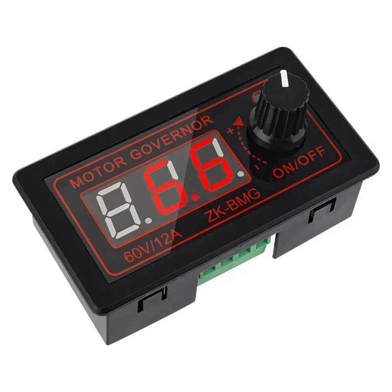 DC motor governor 500W 12A motor fan controller, encoder 9-60V dimming speed regulation