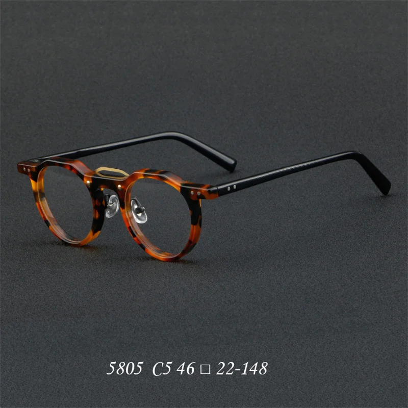 

98022 Brand Design Plate Thick Border Vintage Glasses Frame For Man Anti Blue Ray Photochromic Sunglasses Optical Eyewear Frames