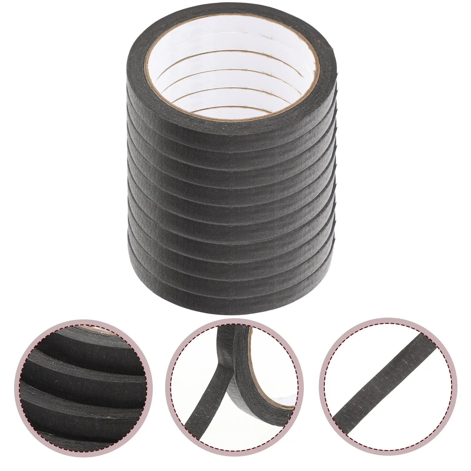 

10 рулонов термостойкой малярной ленты для покраски, многофункциональные клейкие бумажные ленты для рукоделия и защиты стен