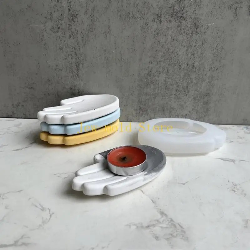 

C71B ручная подсвечника силиконовая плесень ювелирные украшения для формы плесени гипс -цементная коробка для хранения плесени