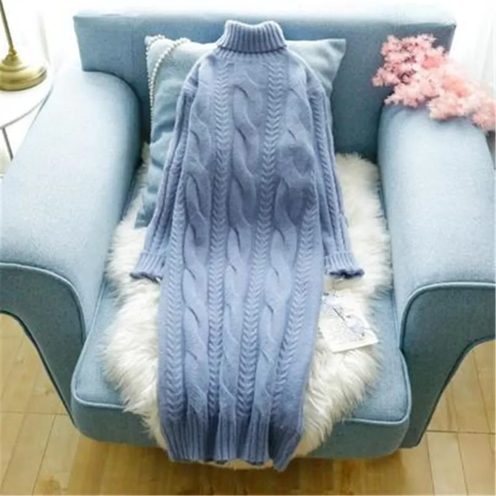 

Knitted Women's Long Sleeve Sweaters Autumn V-neck Dropped Shoulder Loose Midi Pullovers Lady Fashion Office Knitwear CY396